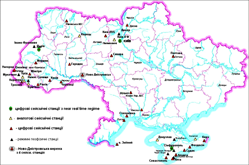 Карта атомных станций украины