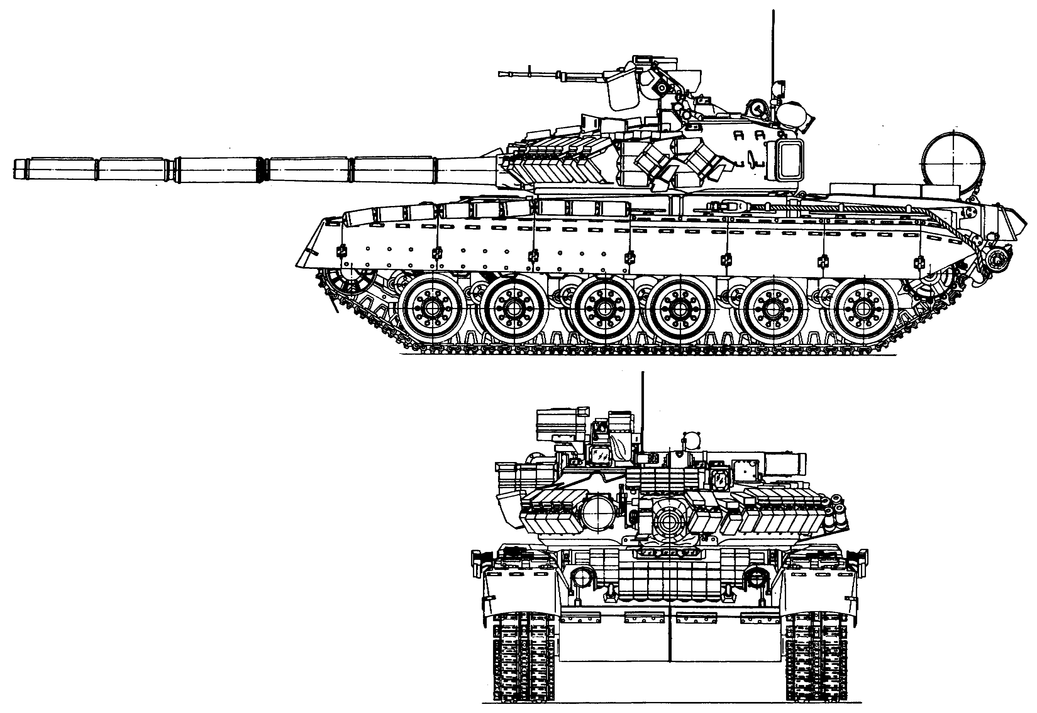 Схема танка т 80